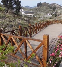 廣安水上棧道及欄桿、水車(chē)木結(jié)構(gòu)工程